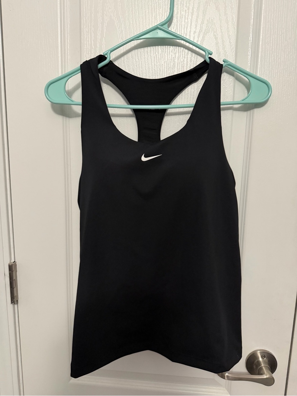 Nike dry fit Women's Black Racerback Tank Top built in bra